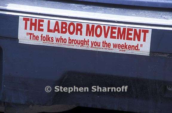 labor movement bumpersticker